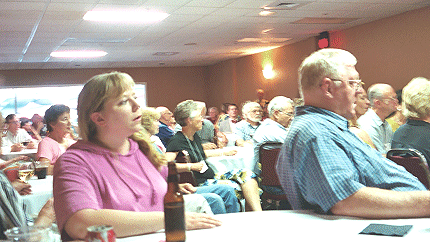 Avid listeners at Sunday Brunch concert